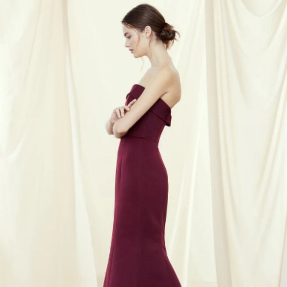 Amsale Jaylin Bridesmaid Dress (btw size 6/8, black) - Picture 1 of 5